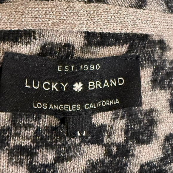 Lucky Brand Tribal Waterfall Cardigan | Grannycore Boho Knit | Neutral Layer - Picture 8 of 10